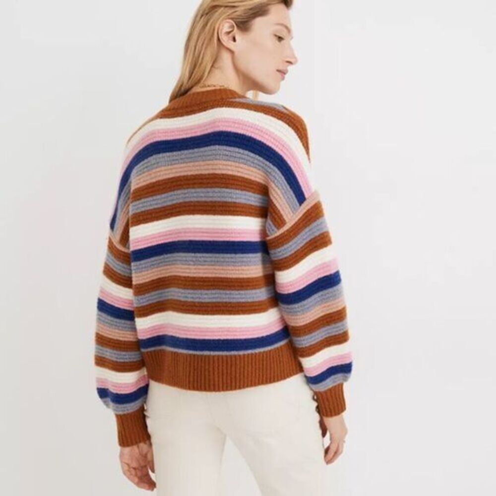 NEW Madewell‎ Striped Springview Cardigan Sweater. Size XS - Picture 2 of 16